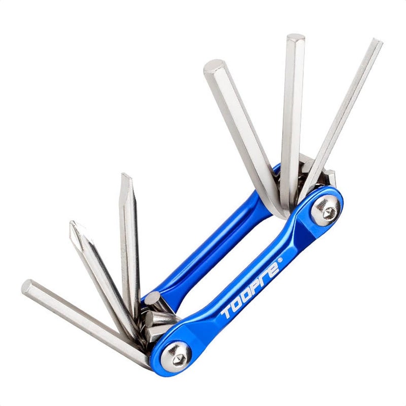 KIEVODE Bike Multi-Tool Mini Multitool Kit - 6 in 1 Lightweight Stainless Steel Tool With 3/4/5/6mm Hex Key and Phillips Screwdriver for Mountain Bicycle Road Bike MTB - Image 1